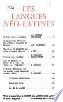 Les Langues néo-latines