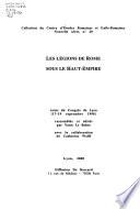 Les légions de Rome sous le haut-empire