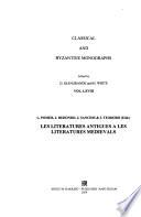 Les literatures antigues a les literatures medievals: Without special title]