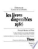 Les Livres disponibles
