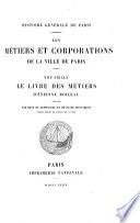 Les métiers et corporations de la ville de Paris