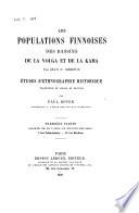 Les populations finnoises des bassins de la Volga et de la Kama