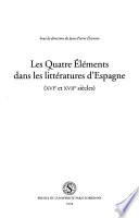 Les quatre éléments dans les littératures d'Espagne