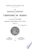 Les sources inédites de l'histoire du Maroc de 1530 à 1845