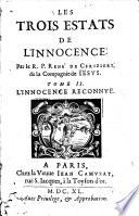 Les trois estats de l'innocence