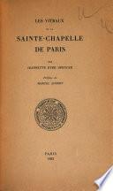 Les vitraux de la Sainte-Chapelle de Paris