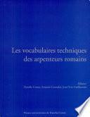 Les vocabulaires techniques des arpenteurs romains