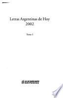 Letras argentinas de hoy
