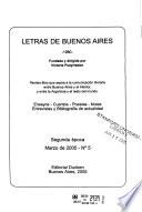 Letras de Buenos Aires
