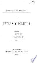 Letras y política, 1888