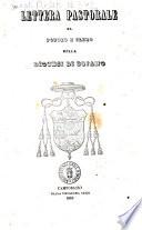 Lettera pastorale al popolo e clero della diocesi di Bojano [a cura di Fra Lorenzo Moffa]