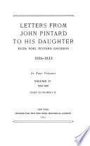 Letters from John Pintard to His Daughter, Eliza Noel Pintard Davidson, 1816-1833