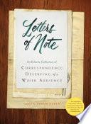 Letters of Note: Volume 1