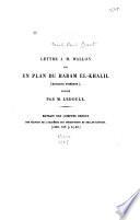Lettre à M. Wallon sur un plan du Haram el-Khalil (mosquée d'Hébron)