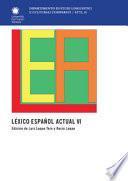 Léxico español. Actual