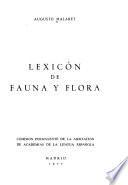 Lexicón de fauna y flora