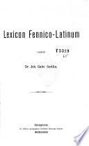 Lexicon Fennico-latinum condidit