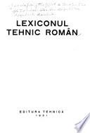 Lexiconul tehnic roman
