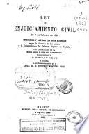 Ley de Enjuiciamiento Civil de 3 de febrero de 1881