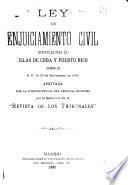 Ley de enjuiciamiento civil reformada para las islas de Cuba y Puerto Rico