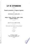 Ley de estrangeros