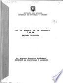 Ley de fomento de la artesanía y de la pequeña industria