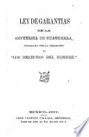 Ley de garantias de la republica de Guatemala