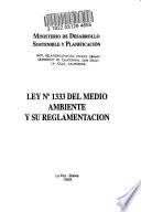 Ley no 1333 del medio ambiente y su reglamentación