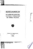 Ley sobre recaudación, custodia y erogación de fondos fiscales