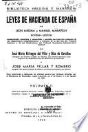 Leyes de Hacienda de España