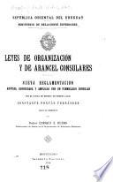 Leyes de organización y de arancel consulares