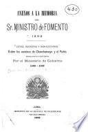 Leyes, decretos y resoluciones sobre los caminos de Chanchamayo y el Pichis promulgados y expedidos por el Ministerio de gobierno, 1890-1893