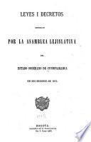 Leyes del Estado de Cundinamarca