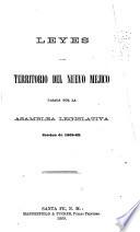 Leyes del Territorio del Nuevo Mejico