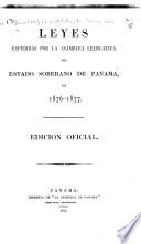Leyes expedidas por la Asamblea lejislativa del estado soberano de Panama ...