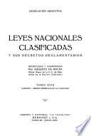 Leyes nacionales clasificadas y sus decretos reglamentarios