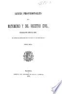 Leyes provisionales del matrimonio y del registro civil