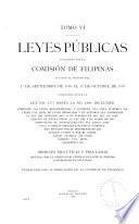 Leyes públicas aprobadas por la Legislatura Filipina