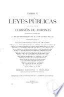 Leyes públicas aprobadas por la Legislatura Filipina