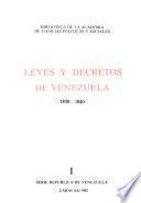 Leyes y decretos de Venezuela