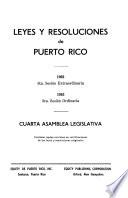 Leyes y resoluciones de puerto rico