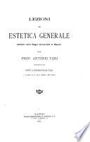Lezioni di estetica generale