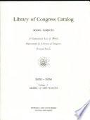 Library of Congress Catalog