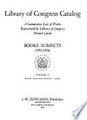 Library of Congress Catalog