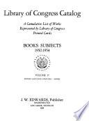 Library of Congress Catalogs