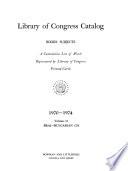 Library of Congress Catalogs