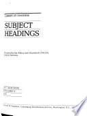 Library of Congress Subject Headings
