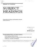 Library of Congress Subject Headings