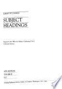 Library of Congress Subject Headings