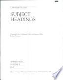 Library of Congress Subject Headings